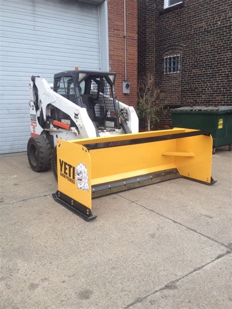 pusher box for skid steer|skid steer attachments snow plow.